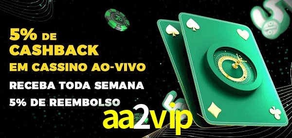 Promoções do cassino ao Vivo aa2vip